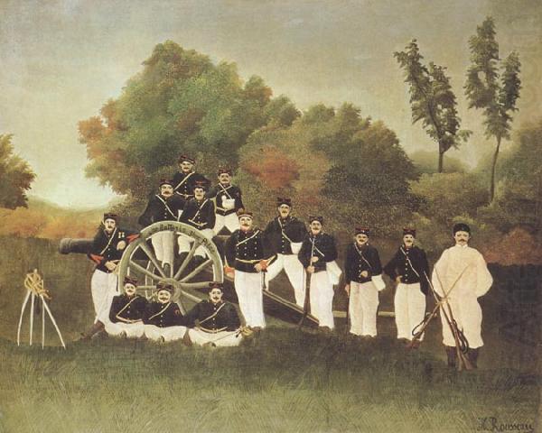 Henri Rousseau The Artillerists(Fourth Battery,Third Piece) china oil painting image